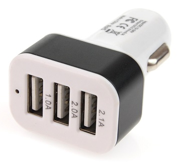 Ładowarka samochodowa 12/24V 3xUSB