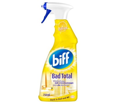 Biff Spray do czyszczenie kabin prysznicowych Cytrynowy 750ml