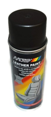 MOTIP FARBA DO SKÓRY VINYLU SPRAY CZARNY MAT 200ML