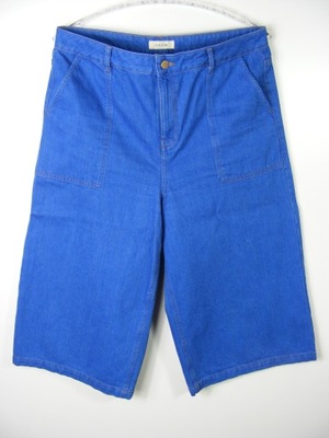 RIVER ISLAND jeansowe spodnie kuloty R 16/42
