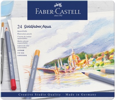 Kredki akwarelowe Goldfaber 24 kol. FABER CASTELL Faber Castell 272157