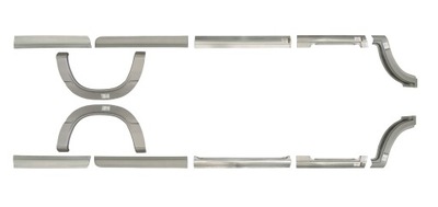 Sprinter vw lt 95-06 max поріг ремкомплект підкрилок оцинковка kpl фото №1