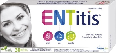 Entitis smak miętowy ODPORNOŚĆ 30 pastylek