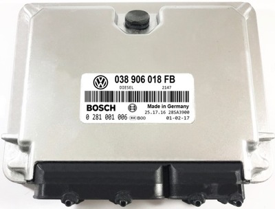 COMPUTADOR ECU SEAT 038906018FB 0281010006 IMMO APAGADO  