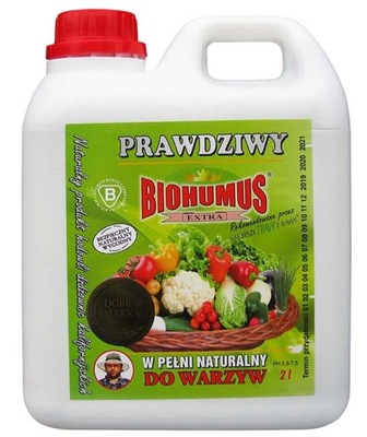 BIOHUMUS EXTRA DO WARZYW 2L NATURALNY NAWÓZ