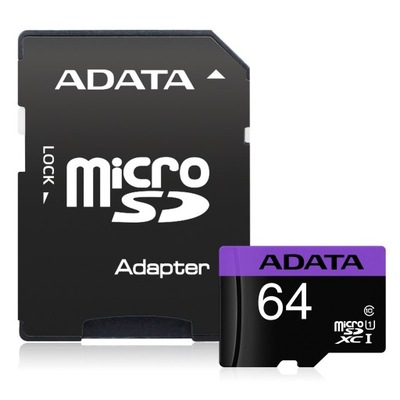 Karta Pamięci ADATA micro SDXC 64GB class 10 UHS