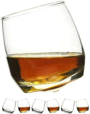 SZKLANKI do whisky bujające 6 szt Rocking SAGAFORM zestaw szklanek