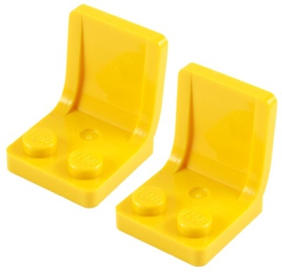 13689a LEGO 4079b 407924 krzesło 2x2 - żółty 2szt