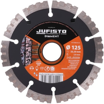 DIAMOND DISK 125x22,2 REZANIE BETÓNU SEGMENT