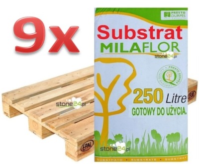 9x Substrát je Rašelina Rašelina 250L odkwaszony Kyseliny