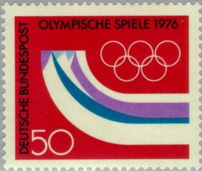 Niemcy 1976 Znaczek 875 ** Olimpiada sport