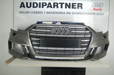 Бампер audi s3 a3 s-line sportback lift 2016-2019 фото №1