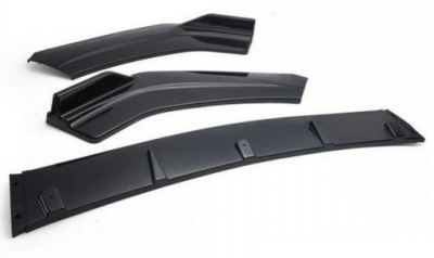 Спліттер передній бампера універсальний спойлер накладка 3 частини фото №1