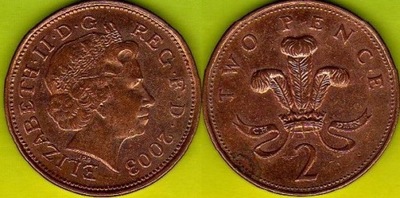 Wielka Brytania 2 Pence 2003 r.