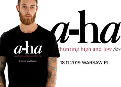A-HA AHA TOUR 2019 KONCERT WAWA KOSZULKA MĘSKA XXL
