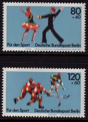 Niemcy Berlin 1983 Znaczki 698-9 ** sport hokej