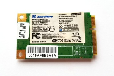 KARTA WI-FI ATHEROS AR5BXB63 802.11b 802.11g