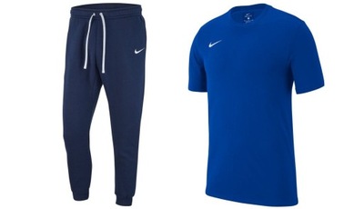 NIKE DRES KOMPLETNY BAWEŁNIANY SPODNIE+T-SHIRT M