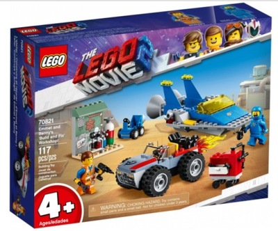 LEGO LEGO MOVIE 2 70821 WARSZTAT EMMETA I BENKA