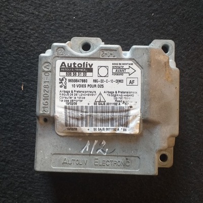 PEUGEOT 407 SENSOR BOLSAS DE AIRE AIRE 9659847880  