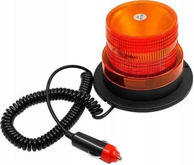 Лампа предупредительная strobo kogut led 12-24v магнит фото №1