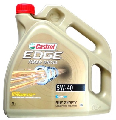 OLEJ SILNIKOWY CASTROL EDGE 5W40 TURBO DIESEL 4L