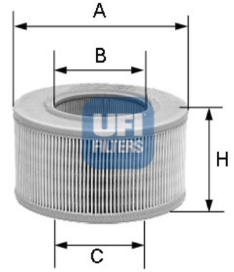 Фильтр воздуха ufi ford escort fiesta orion 1.3 фото №1