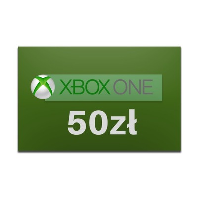 Karta przedpłacona XBOX One Live 50 zł