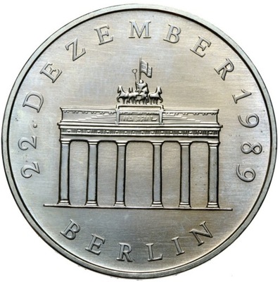 Niemcy DDR - 20 Marek 1990 A - Berlin - BRAMA BRANDENBURSKA - Stan UNC