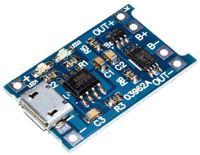 ŁADOWARKA LI-ION TP4056 ZABEZPIECZENIE MICRO USB