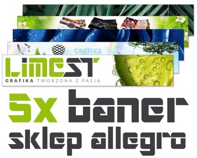 5 x BANERY SKLEPU ALLEGRO - LISTA OFERT
