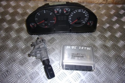 Бортовий комп'ютер набір стартовий імобілайзер 2.5 tdi audi a4 b5 фото №1