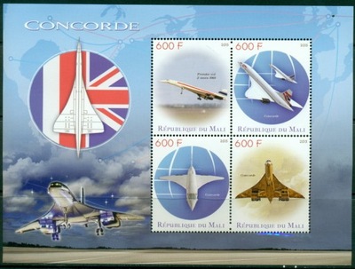 Samoloty Concorde lotnictwo Mali arkusik #ML1537