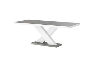 Stół XENON | Szaro-Biały Połysk | Meble Hubertus