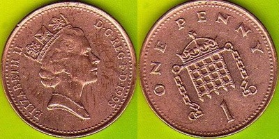 Wielka Brytania 1 Penny 1993 r.