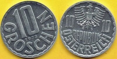Austria - 10 Groschen 1973 r. proof.