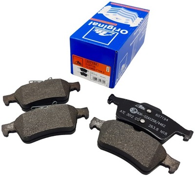 ATE PADS BRAKE FRONT VOLVO // 607338 // 13.0460-7338.2  