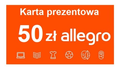 Allegro 50 zł Karta podarunkowa, Kod