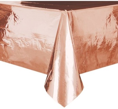 Obrus Różowe Złoto Rose Gold 137x274 Cm Urodziny