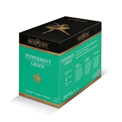 Herbata RICHMONT Tea Peppermint Green 50 saszetek