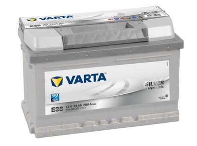 BATERÍA VARTA SILVER E38 12V 74AH 750A  