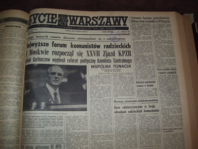 "ŻYCIE WARSZAWY" z III kw. 1986 r.