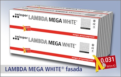 SWISSPOR STYROPIAN LAMBDA MEGA WHITE FASADA 0,031