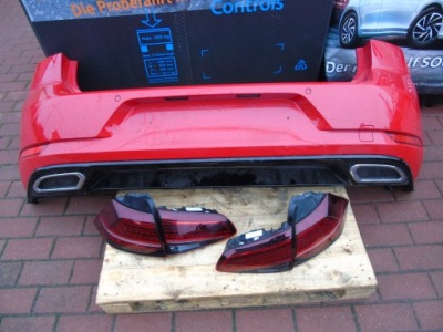 Vw golf vii lift 16-20 r-line бампер задня задній фото №1