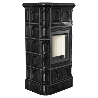 Piec kaflowy BLANKA kafel czarny