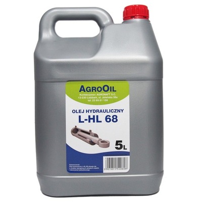 AGROOIL HYDROL L-HL 68 5L - olej hydrauliczny