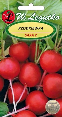 Rzodkiewka SAXA 2 nasiona 7.5 g czerwona osłony