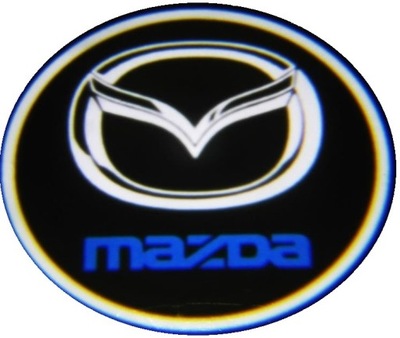 LOGOTIPO DIODO LUMINOSO LED LUCES RETROILUMINACIÓN DE PUERTA 2 PIEZAS PROJEKTORY 2003-2013 MAZDA 6  