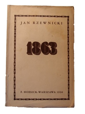 1863 Jan Rzewnicki Hoesick 1930