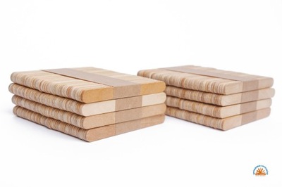 Patyczki drewniane do lodów 13,3cm proste 500szt